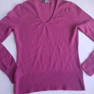 Apt Nine Sweater Womens Medium 100 Cashmere‎ Runched Pink Cozy Valentines